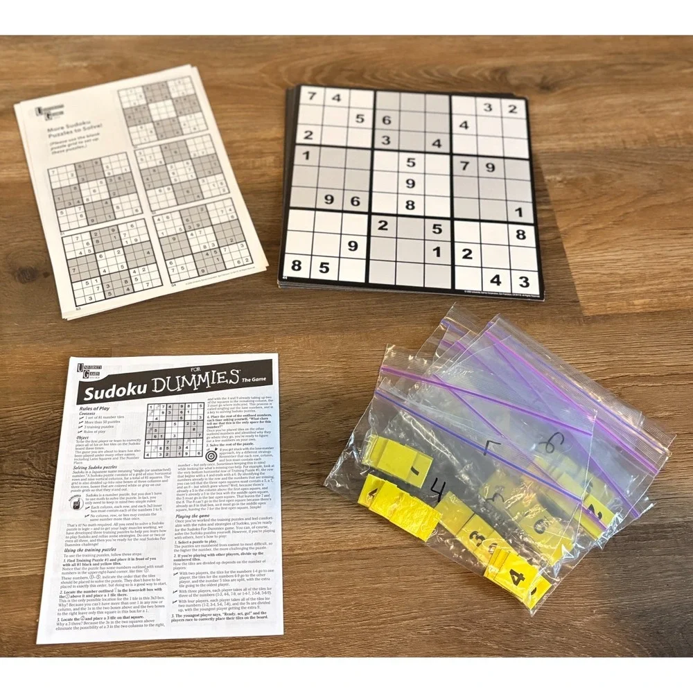 Sudoku‎ for Dummies Game University Games 2005 Family Kids Number Puzzle